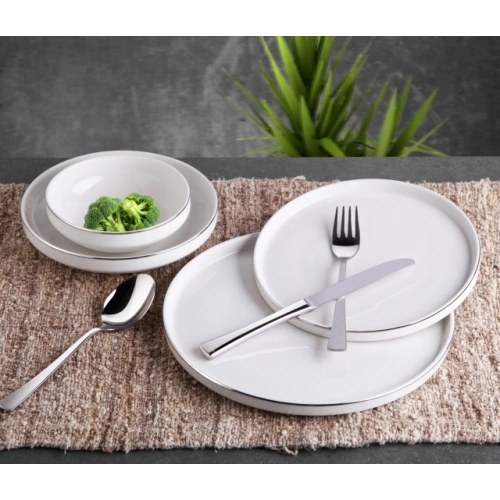 Gnl Porselen Silver 24 Parça Yemek Seti