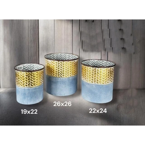 Gnl Metal Küçük Vazo 19x22cm