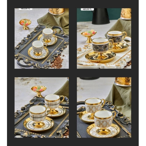 Cok Porselen 2li Kahve Seti