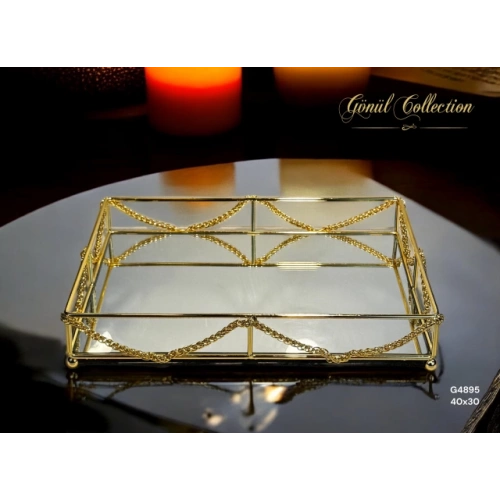 Gnl Aynalı Tepsi 40x3x6cm