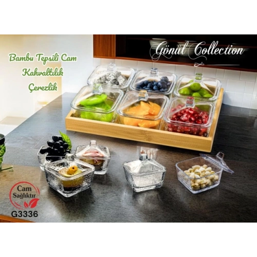 Gnl Bambu Tepsili Cam Kahvaltılık