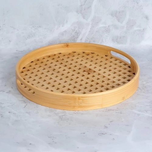 Mien Delikli Bambu 30cm Tepsi