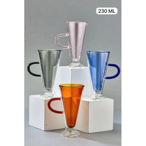 Cok Çift Cidarlı 230cc Cam Bardak