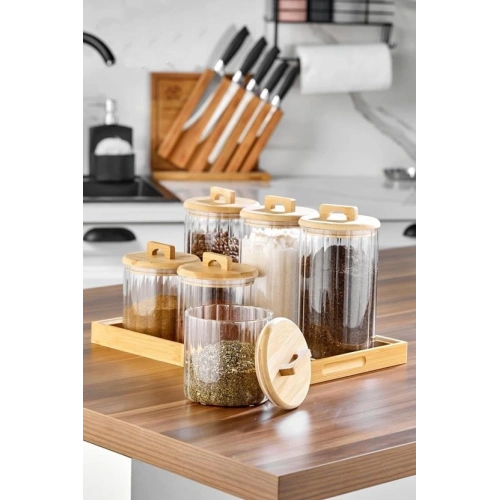 Cok 6lı Cam Baharat Seti