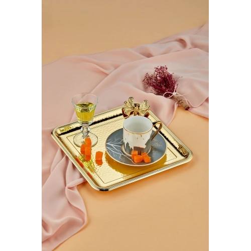 Cok Kare Metal Sunum Tepsisi