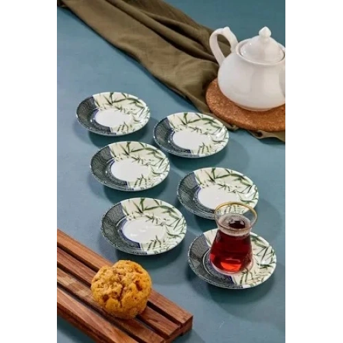 Cok Porselen 6lı Alaçatı Çay Tabağı