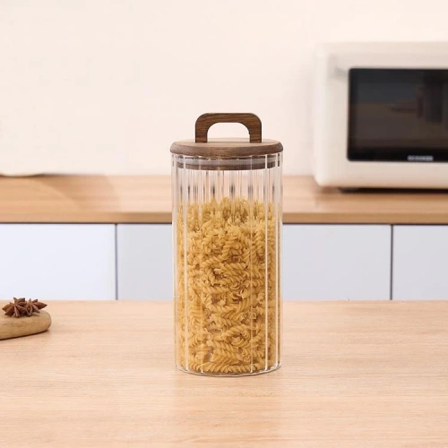 Mien Akasya Kapaklı Cam Kavanoz 1250cc