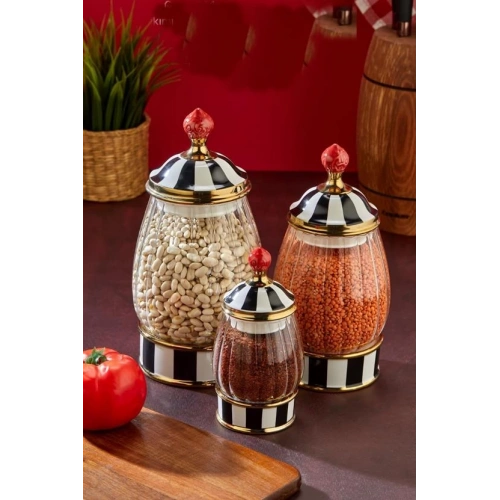 Cok 3lü Porselen Baharat Seti