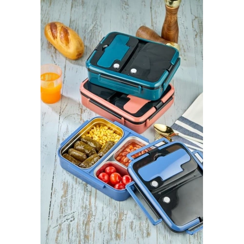 Cok Bölmeli Çelik Hazneli Yemek Kabı