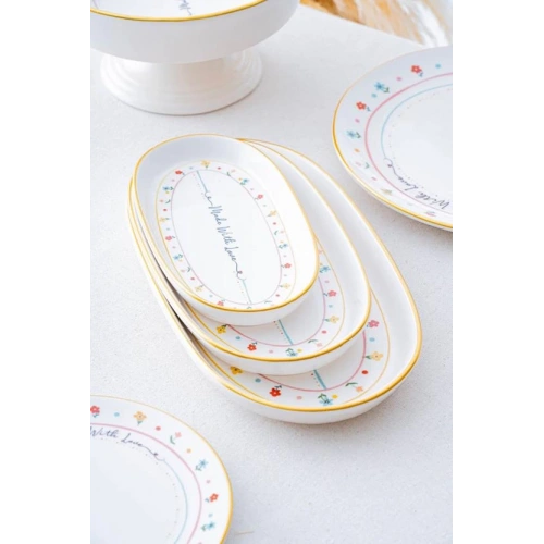 Acar Livaldi 3lü Kayık Tabak