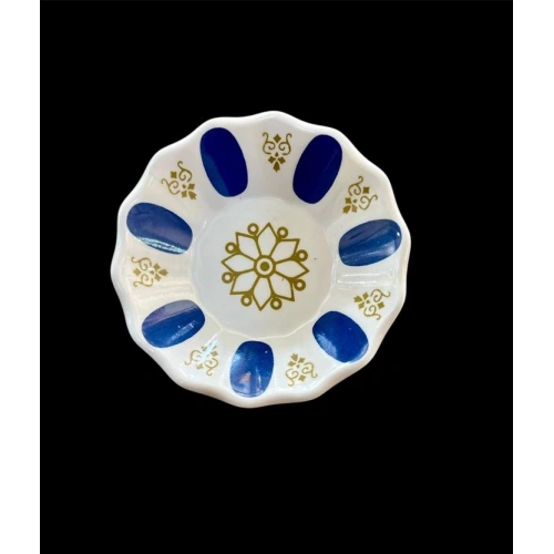 Tria Melamin Mavi Kahveci Çay Tabak