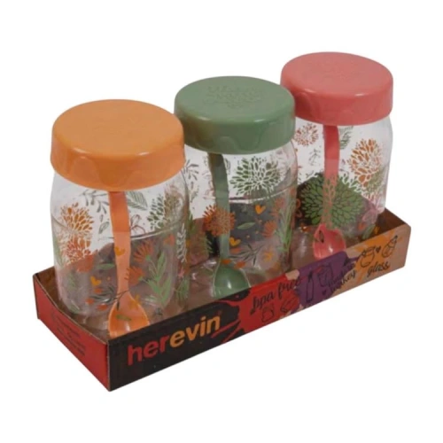 Her Desenli Kaşıklı Baharatlık 370cc