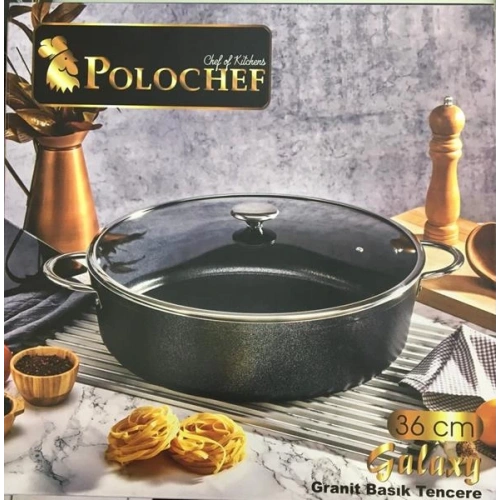 Pol Galaxy 36cm Kısa Teflon Tencere