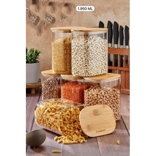 Cok Borosilikat 16.5cm Oval Kavanoz