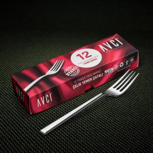 Avcı Star 12li Yemek Çatal 3mm