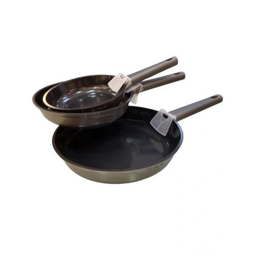 Oms 3 Parça Siyah Seramik Tava Seti