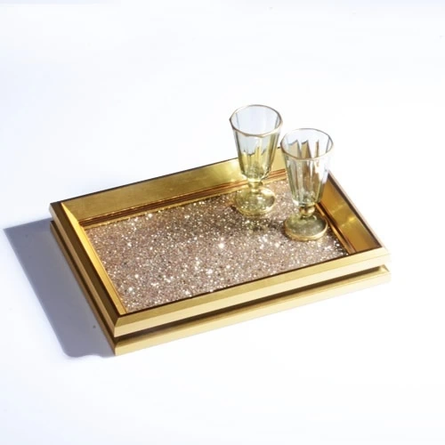 Ksv Tepsi Altın 20X28cm