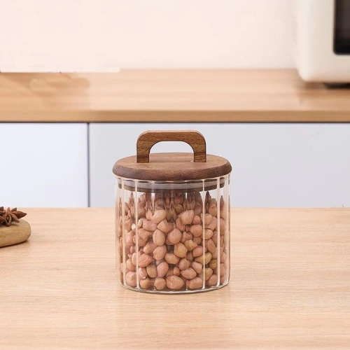 Mien Akasya Kapaklı Cam Kavanoz 650cc