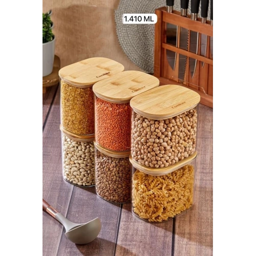 Cok Borosilikat 12cm Oval Kavanoz