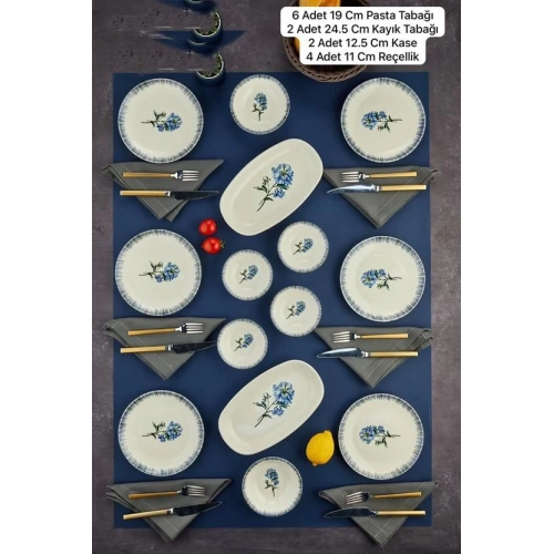 Cok Porselen 14 Parça Kahvaltı Seti