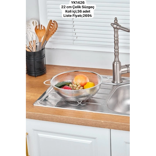 Cok Çelik 22cm Süzgeç