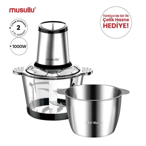 Musullu Doğrayıcı 1000W 3lt