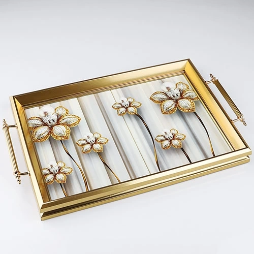 Ksv Tepsi Altın 50X31cm