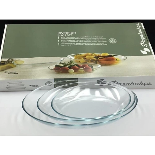 96501-1X4-Invitation 3lü Tabak Seti*30