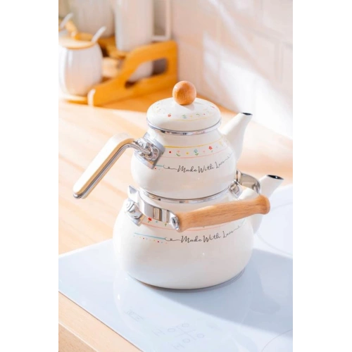 Acar Emaye Çaydanlık