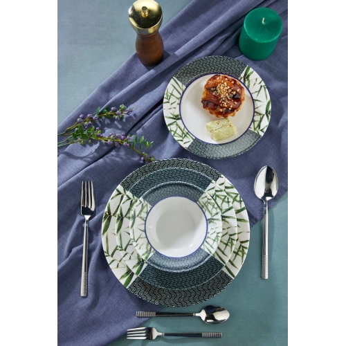 Cok 24 Parça Dijital Baskılı Yemek Seti