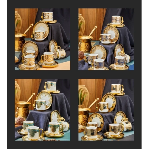 Cok Porselen 6lı Kahve Seti