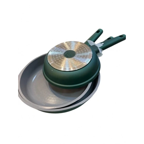 Oms 3 Parça Yeşil Seramik Tava Seti