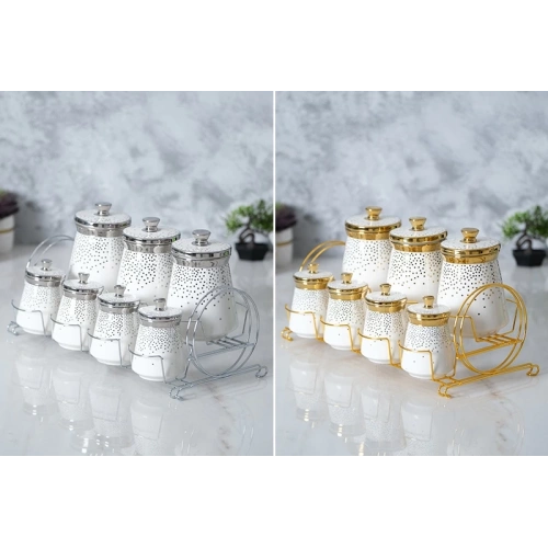 Acar Gold-Silver 7li Kavanoz Seti