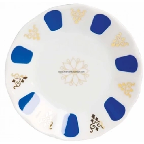 Por Mavi Acem Çay Tabak Porselen