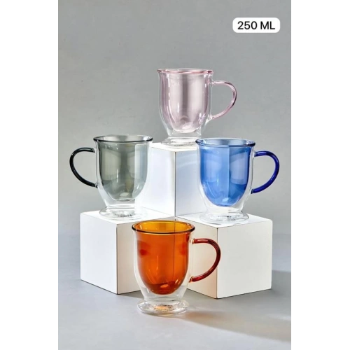 Cok Çift Cidarlı 250cc Cam Bardak