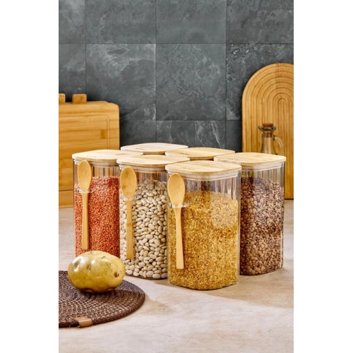 Cok Cam 18cm Kaşıklı Kavanoz