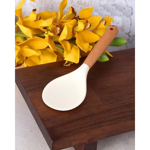 Mien Silikon Kaşık Krem