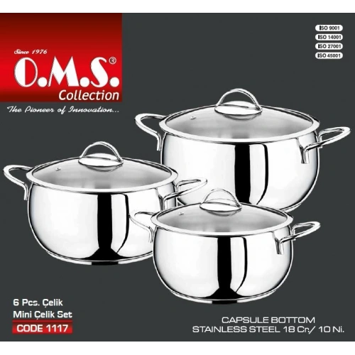Oms Küre 3lü Set 16-18-20cm