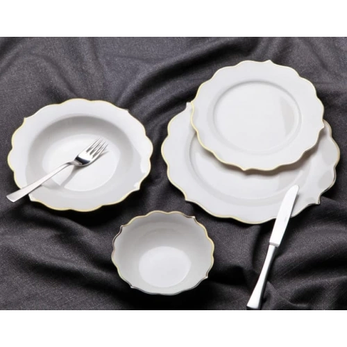 Gnl 24 Parça Yemek Takımı Gold