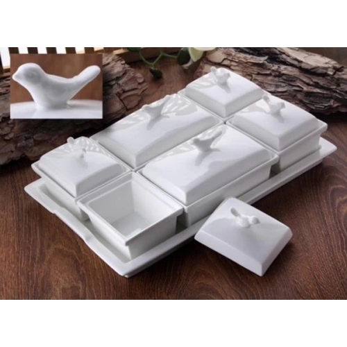 Gnl Porselen 6lı Kuşlu Kahvaltılık