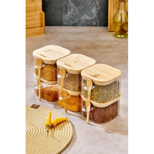 Cok Cam 6cm Kaşıklı Kavanoz