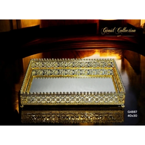 Gnl Aynalı Tepsi 40x30x6cm