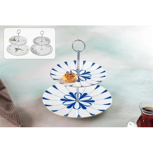 Acar Toby 19cm Porselen Katlı Kurabiyelik