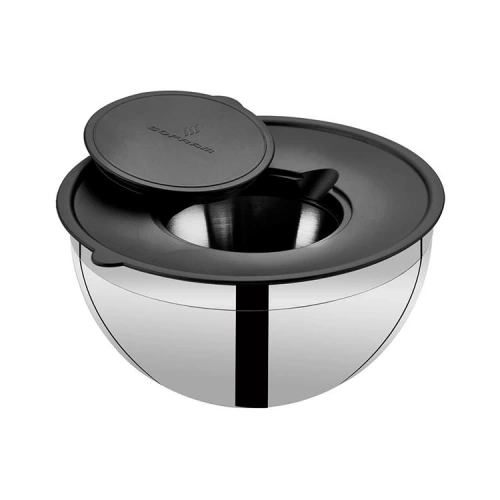 Sf Çelik 28cm Kapaklı Karıştırma Kasesi 7.3lt