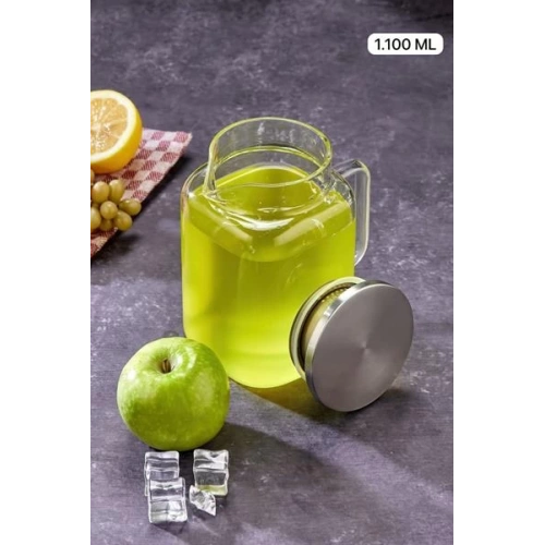 Cok Borosilikat Cam Sürahi 1100cc
