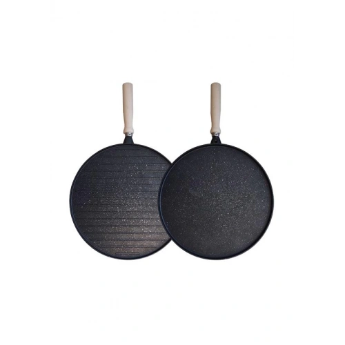 Rss Çift Taraflı Gözleme-Izgara Tava 33cm