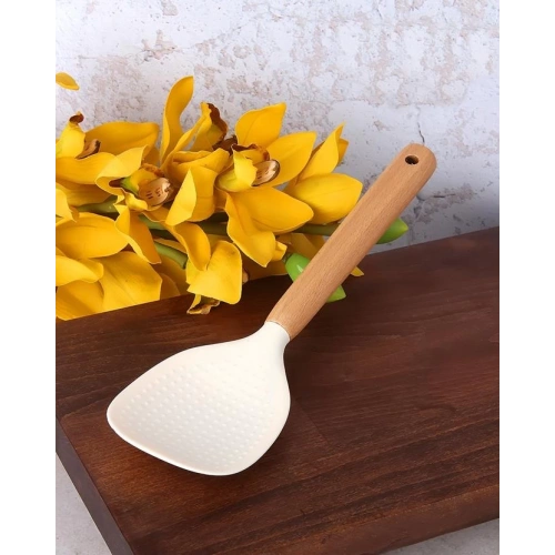 Mien Silikon Kaşık Krem