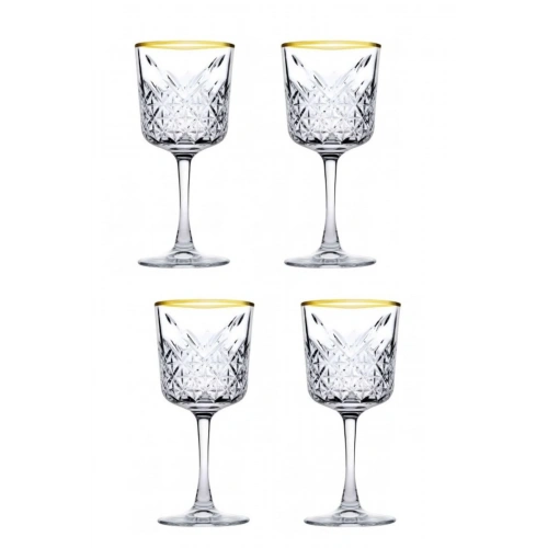 440276-4X6-Timeless Golden Touch Şarap Kadehi 330cc