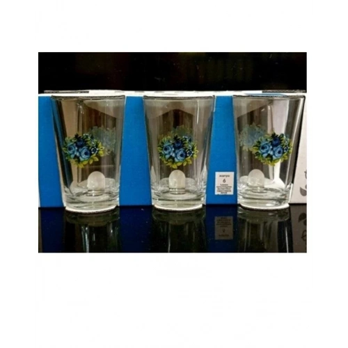 52052-6X8-Gülistan Mavi Alanya Su Bardağı 205cc