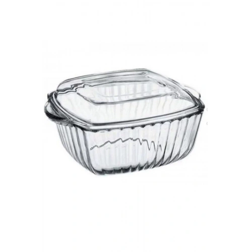 59029-1X4-Borcam Kapaklı Tencere 2600cc*25